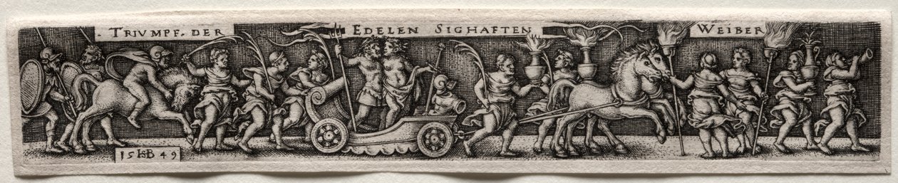 Triumf žen, 1549. od Hans Sebald Beham