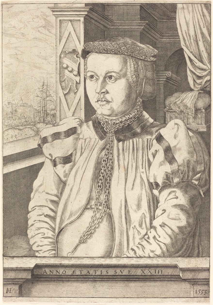 Lady von Eckh narozená v Piencsenau, 1553. od Hans Sebald Lautensack