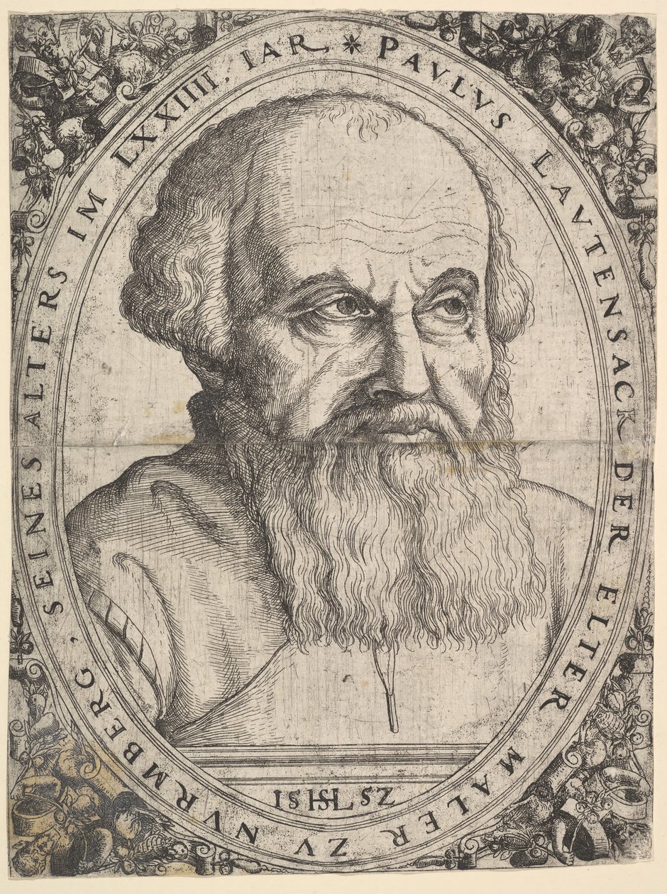 Portrét Pauluse Lautensacka staršího, 1552. od Hans Sebald Lautensack
