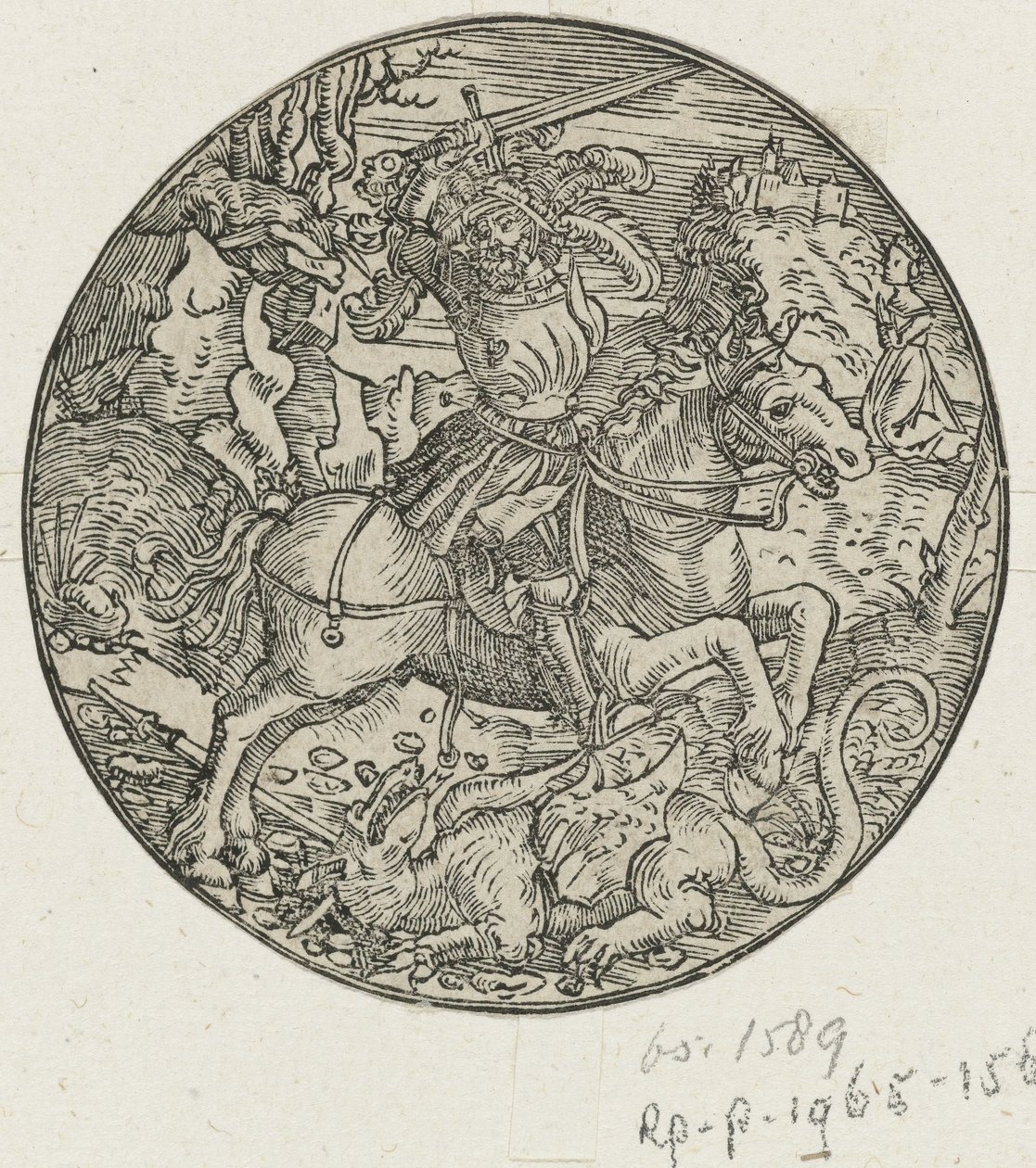 H. Joris zabije draka od Hans Springinklee (manner of)