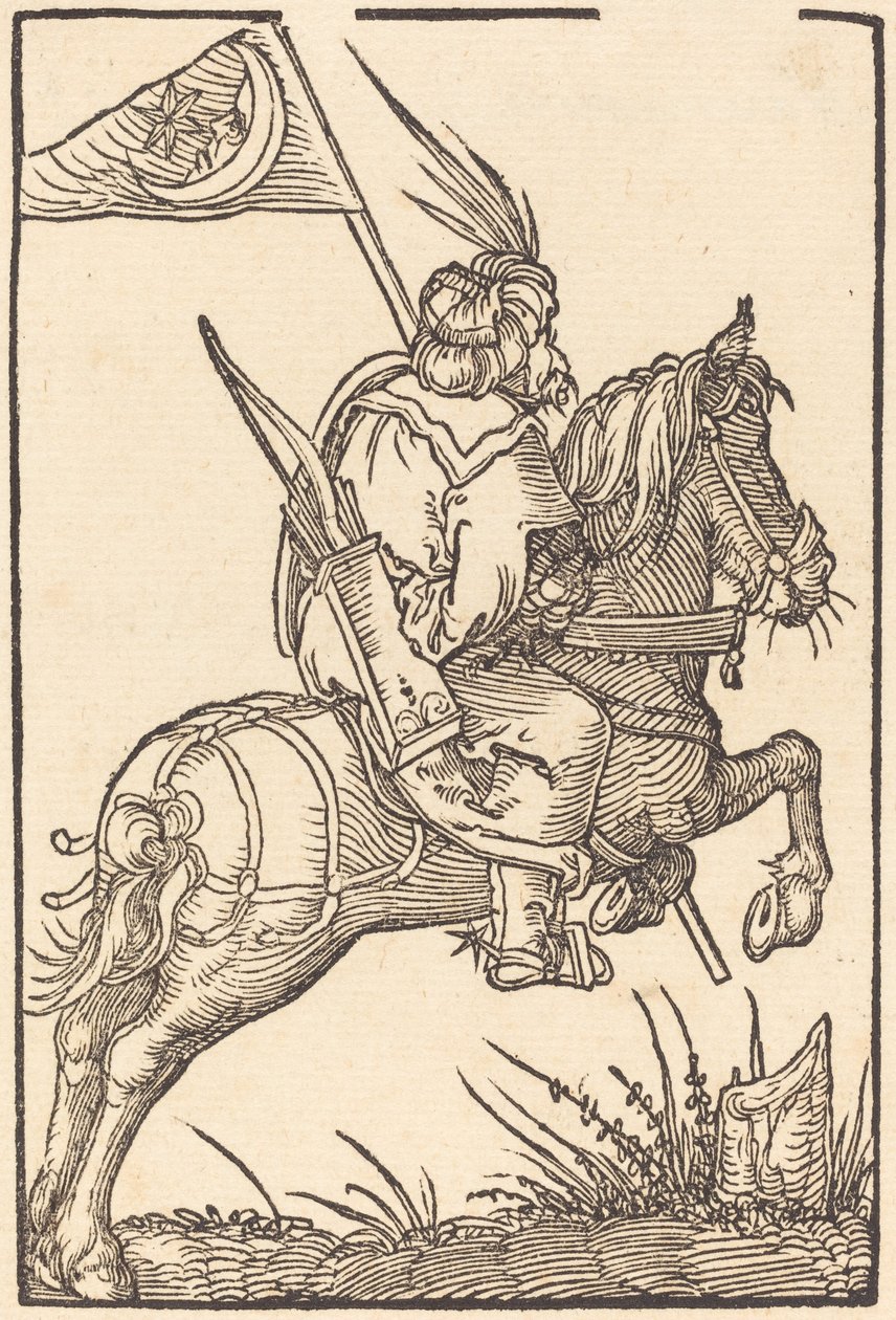Turecký jezdec od Hans Springinklee