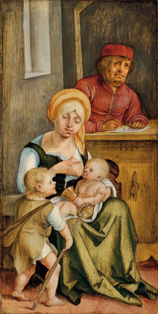 Mary Clopas a její rodina, 1515 od Hans Suess Kulmbach