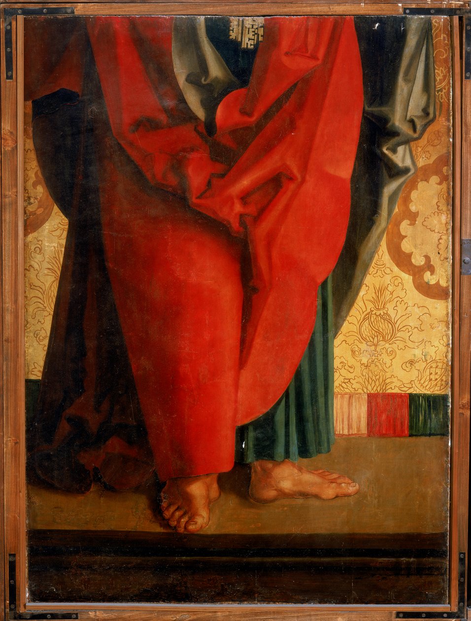 Svatý Petr, spodní část, detail Příběhů svatých Petra a Pavla od Hans Suess Kulmbach