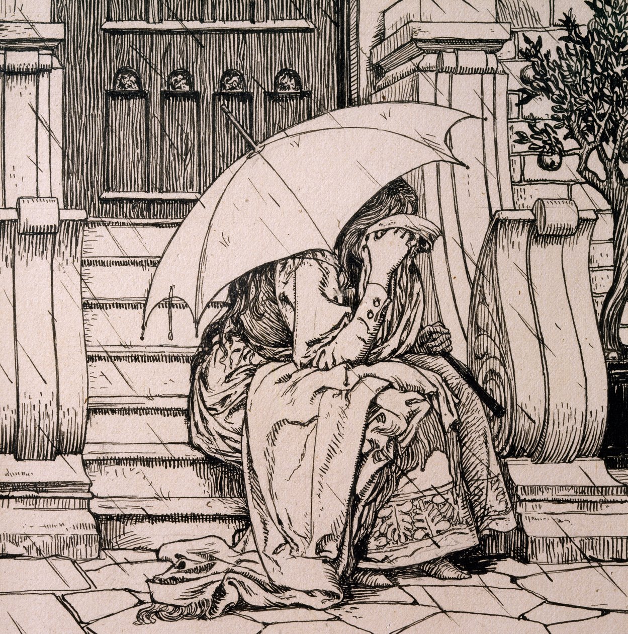 Ilustrace k pohádce od Hanse Christiana Andersena (1805-1875) od Hans Tegner