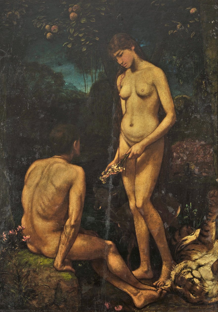 Adam a Eva od Hans Thoma