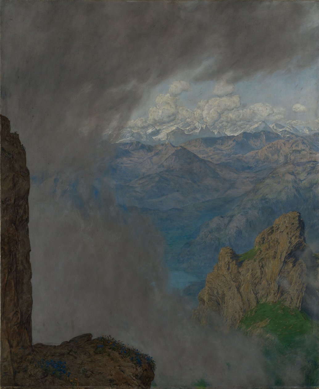Pohled z hory Pilatus od Hans Thoma