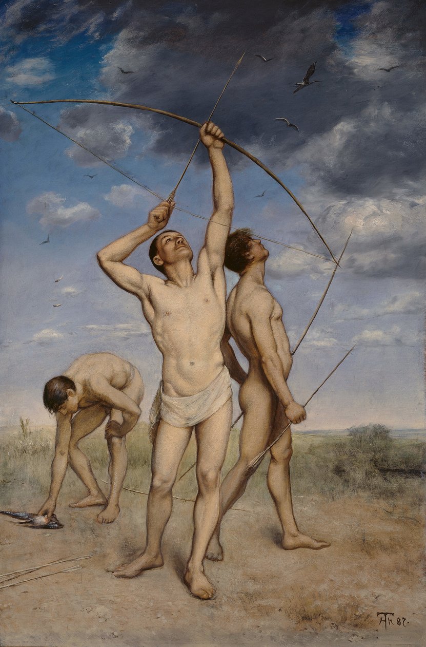 Lukostřelci od Hans Thoma