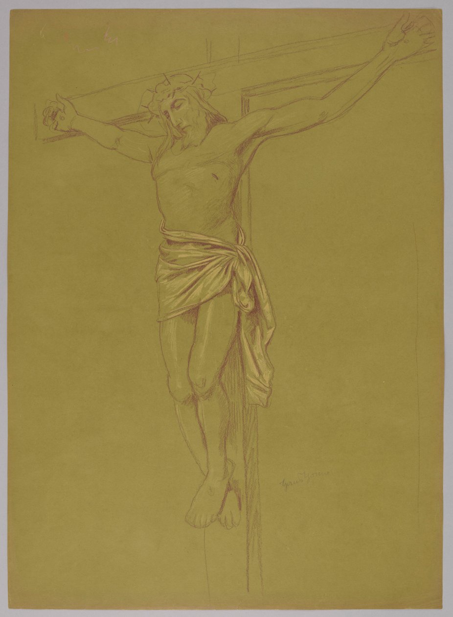 Kristus na kříži od Hans Thoma