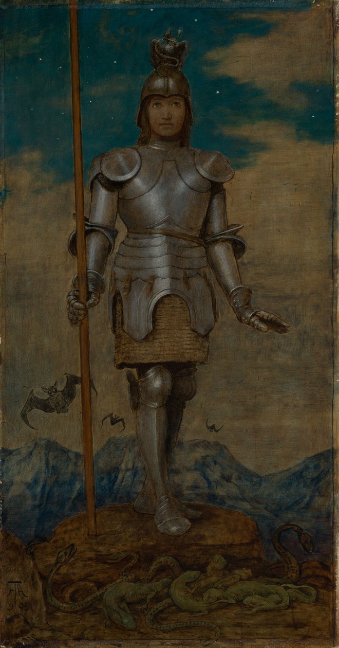 Svatý rytíř Jiří od Hans Thoma