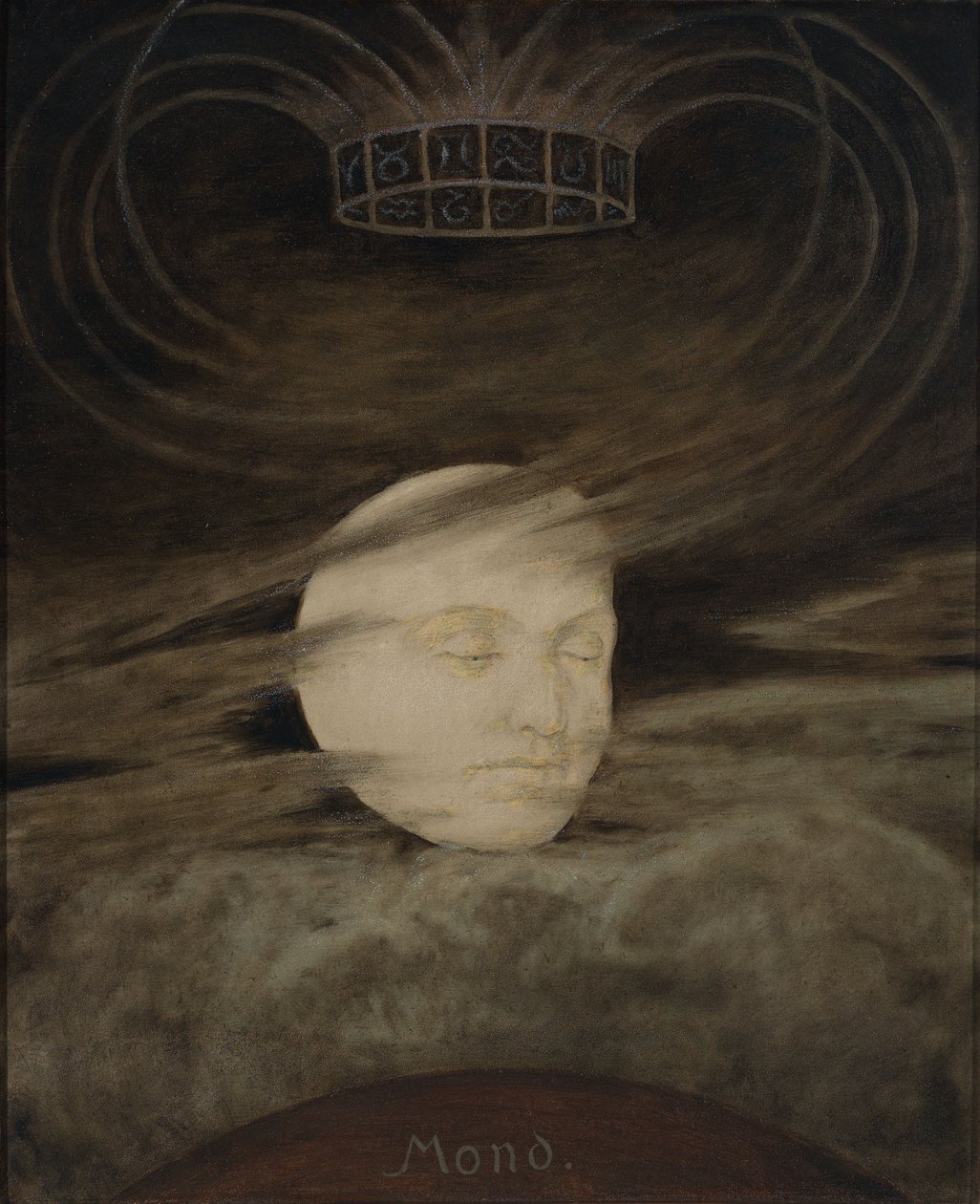 Měsíc od Hans Thoma