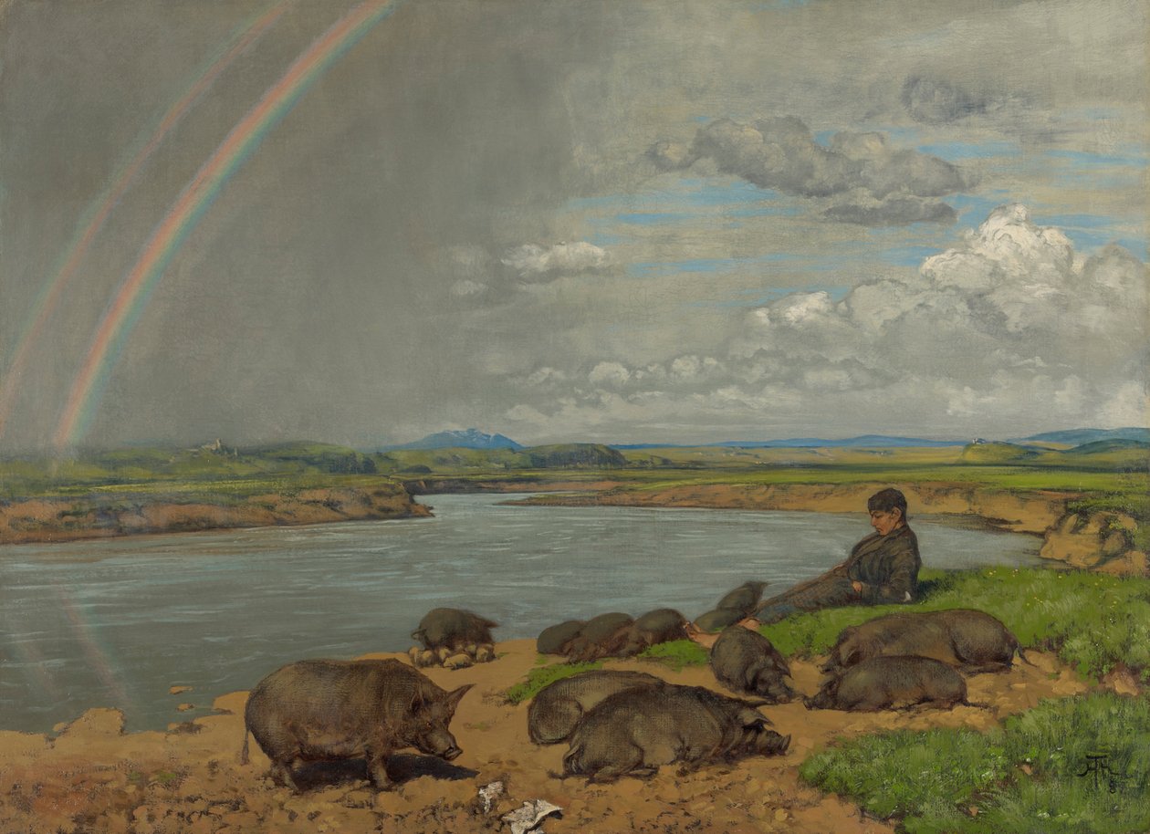 Ztracený syn (Prasař) od Hans Thoma