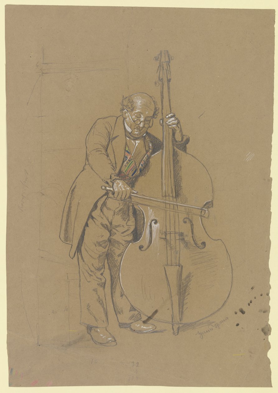 Kontrabasista od Hans Thoma