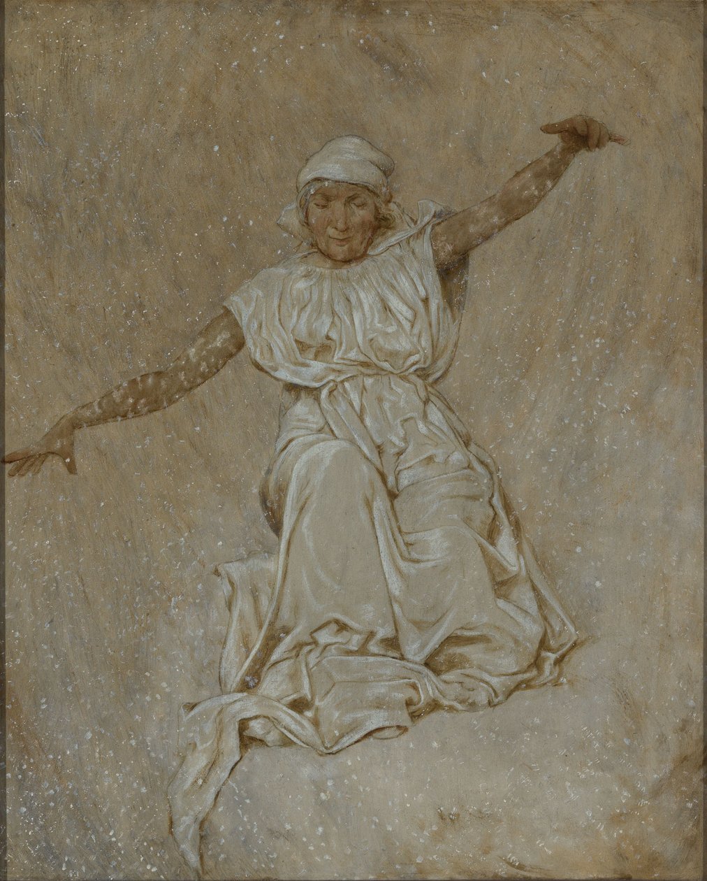 Únor (Paní Holle) od Hans Thoma