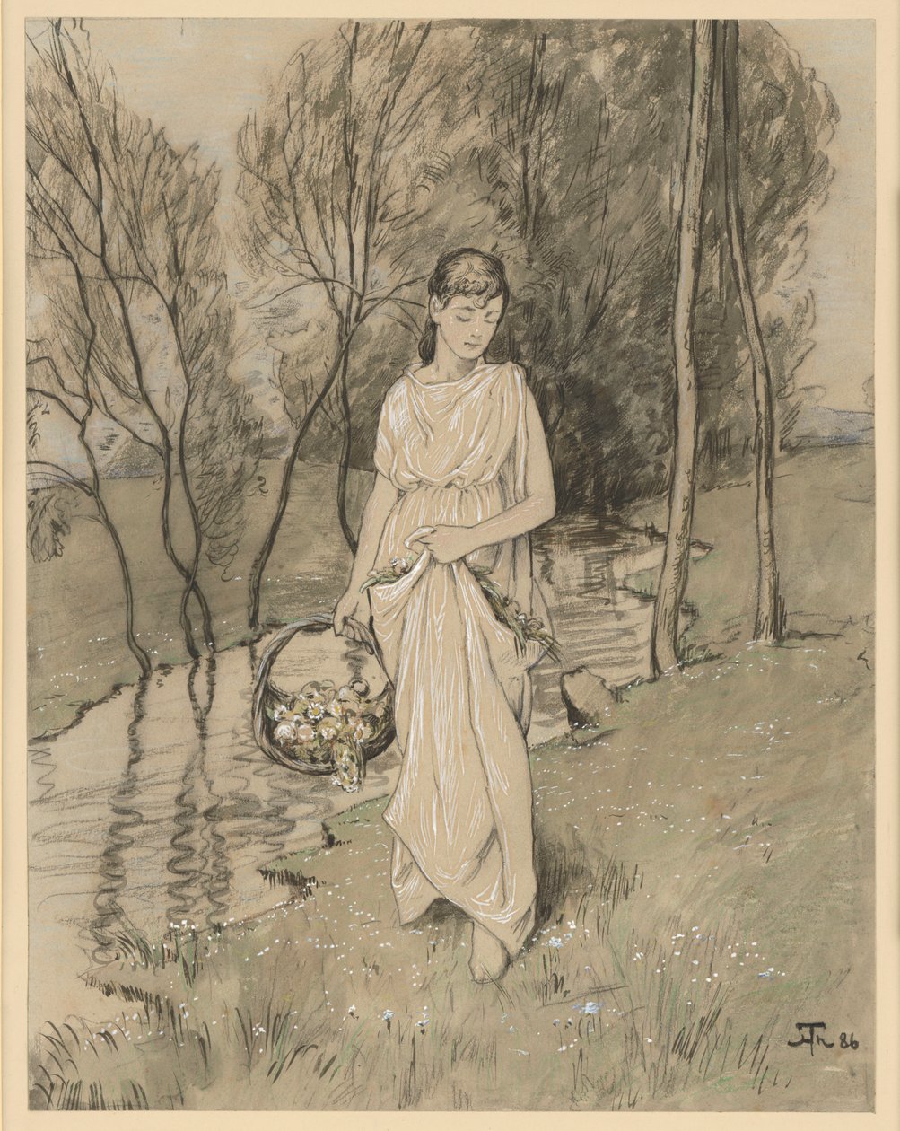 Flóra od Hans Thoma