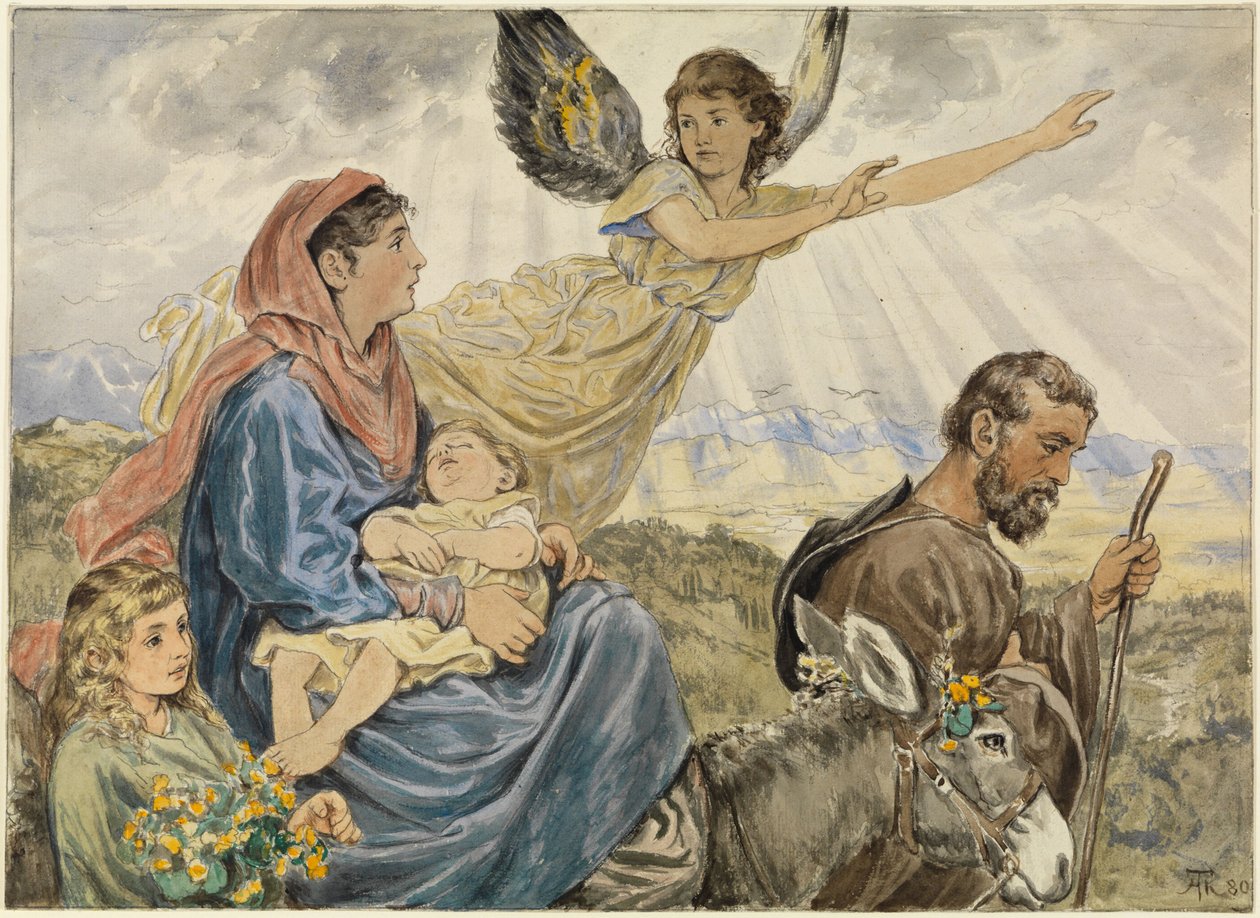Útěk do Egypta od Hans Thoma
