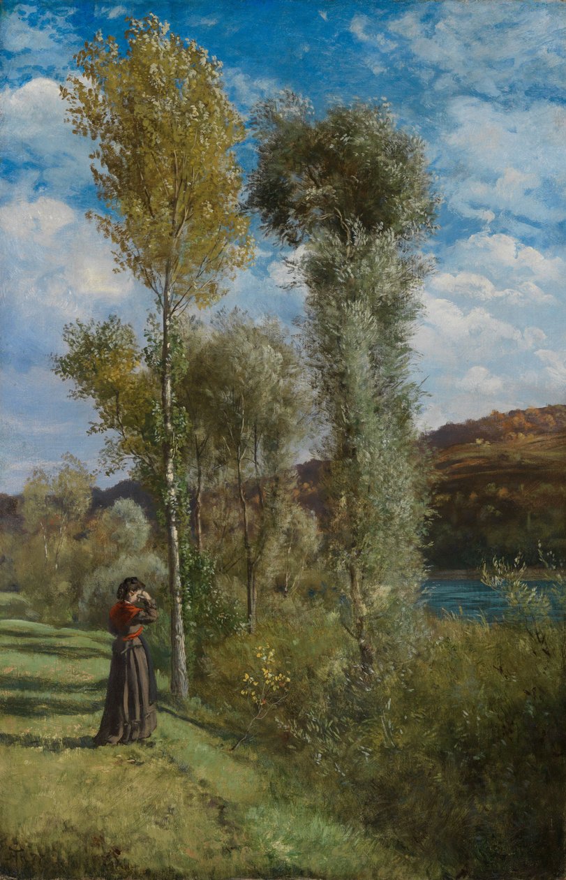 Podzimní den na Horním Rýně od Hans Thoma