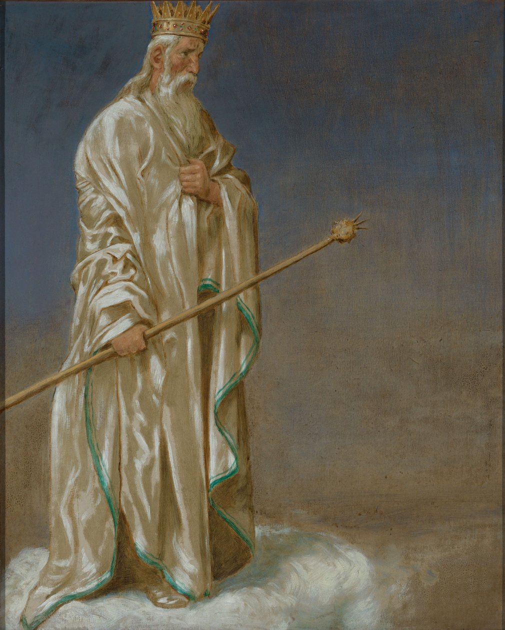 Leden (Ledový král) od Hans Thoma