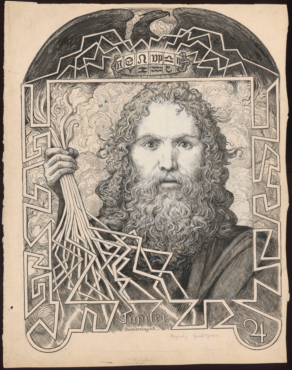 Jupiter od Hans Thoma