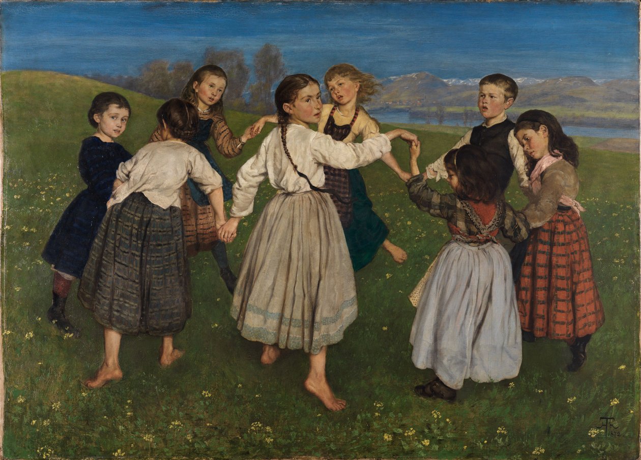 Dětský tanec od Hans Thoma