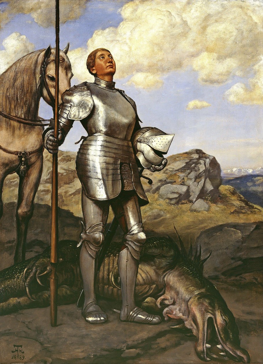 Rytíř svatý Jiří od Hans Thoma