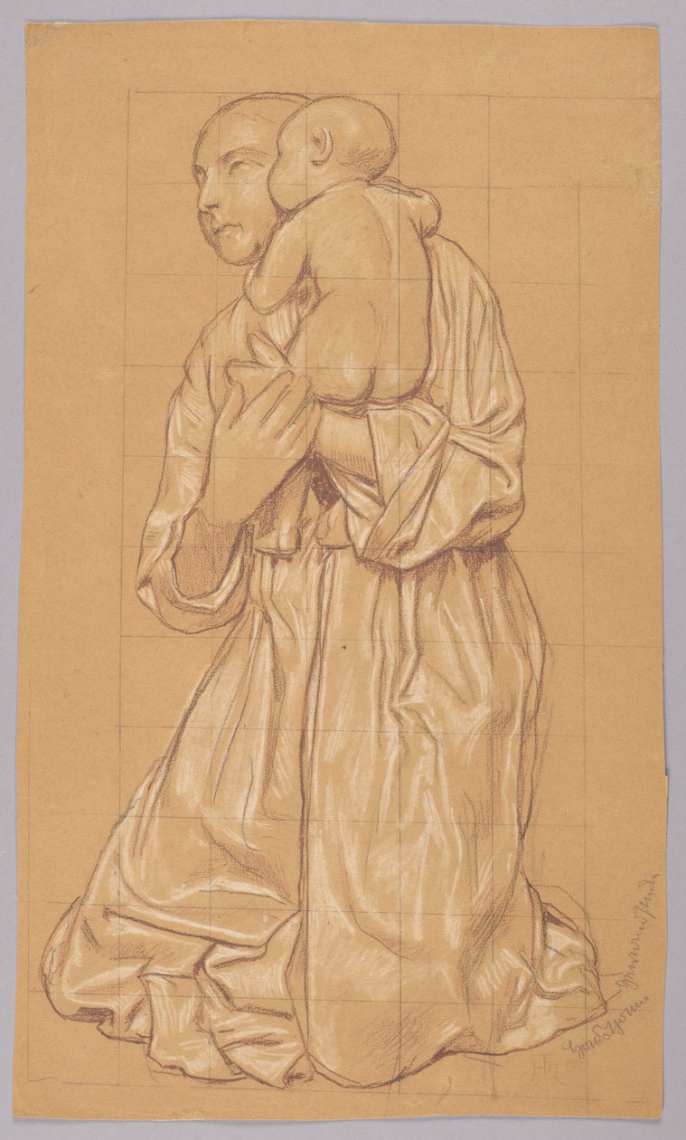 Frau mit Kind auf dem Arm od Hans Thoma