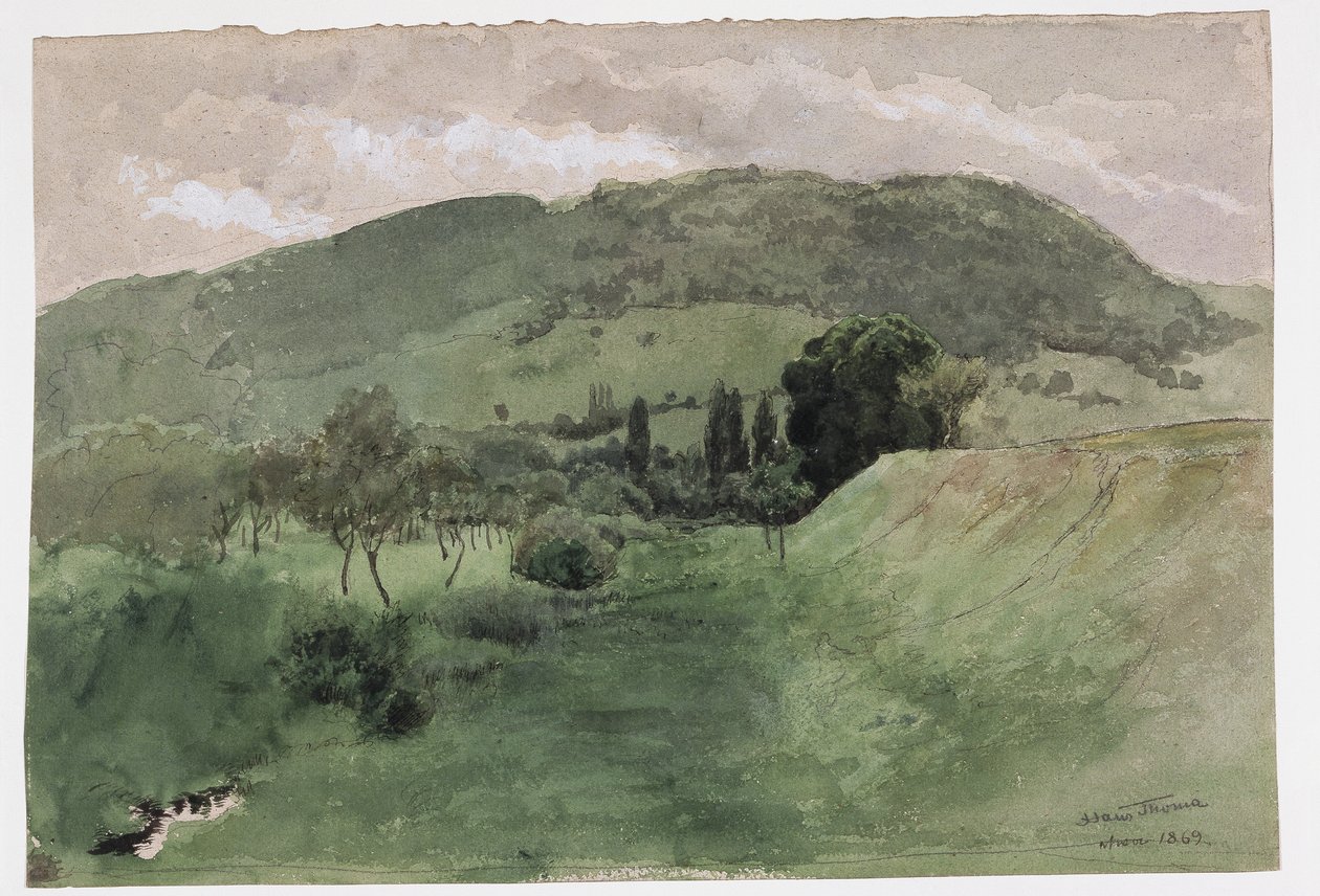 Krajina v Černém lese od Hans Thoma