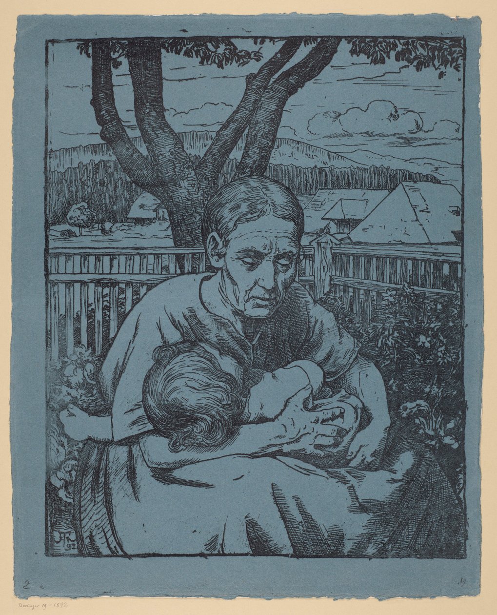 Mateřství od Hans Thoma