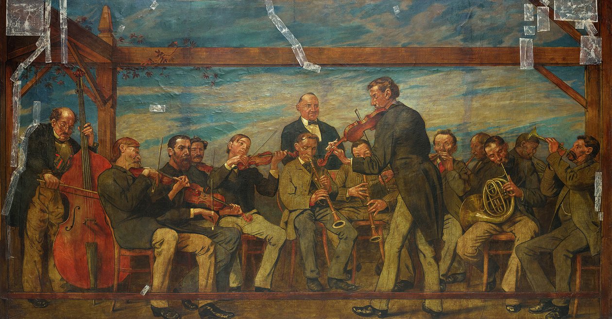 Hudební kapela od Hans Thoma