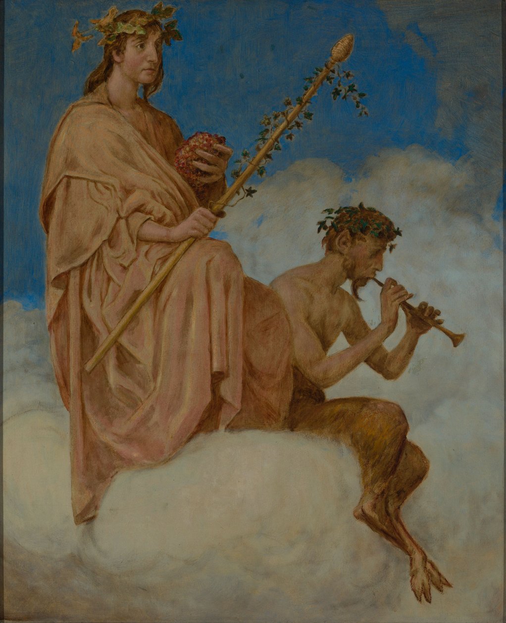 Říjen (bohové vína) od Hans Thoma