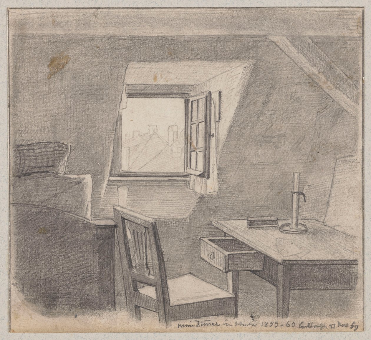 Umělcův ateliér v Karlsruhe od Hans Thoma