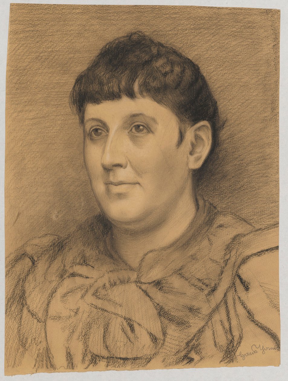 Busta ženy od Hans Thoma