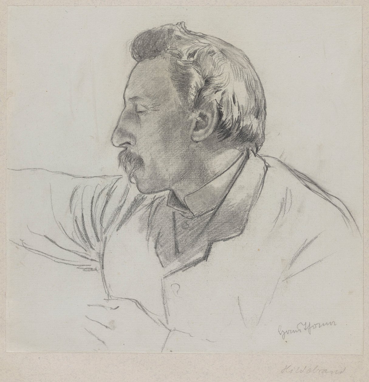 Portrét Adolfa Hildebranda (1841–1921) od Hans Thoma