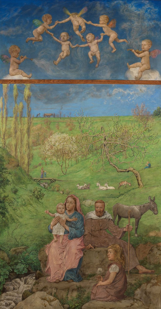 Odpočinek během útěku od Hans Thoma