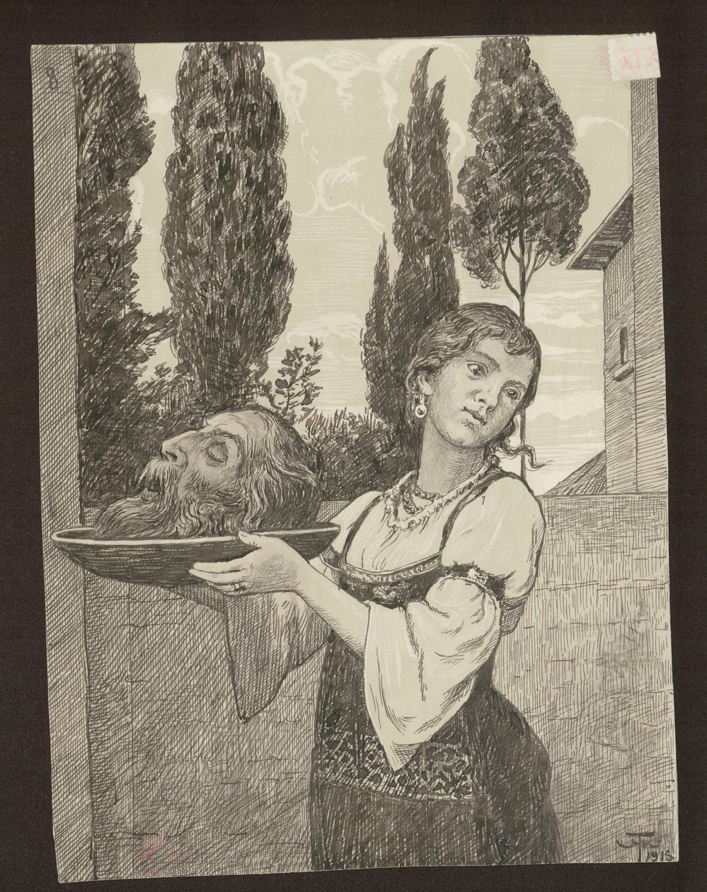 Salome s hlavou sv. Jana Křtitele od Hans Thoma