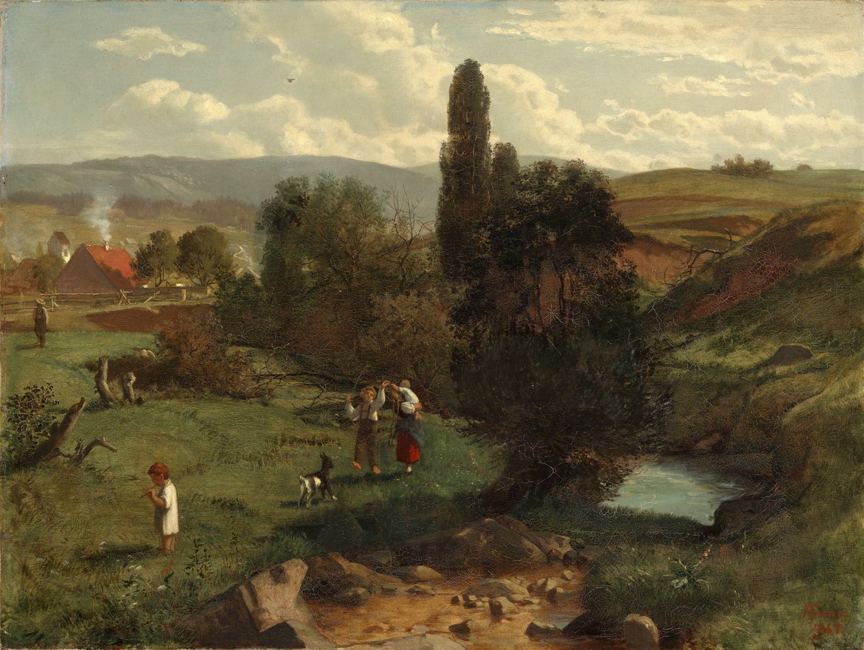 Krajina Černého lesa od Hans Thoma