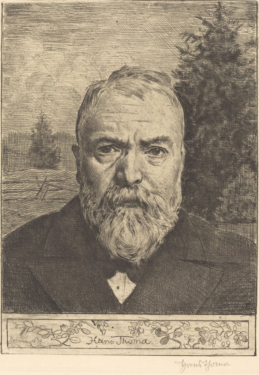 Autoportrét II od Hans Thoma