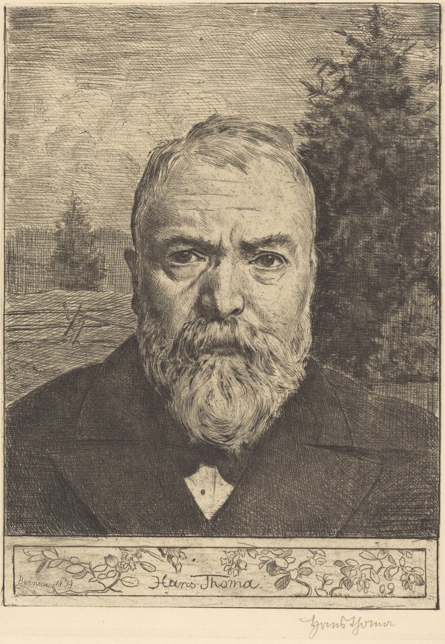 Autoportrét II od Hans Thoma