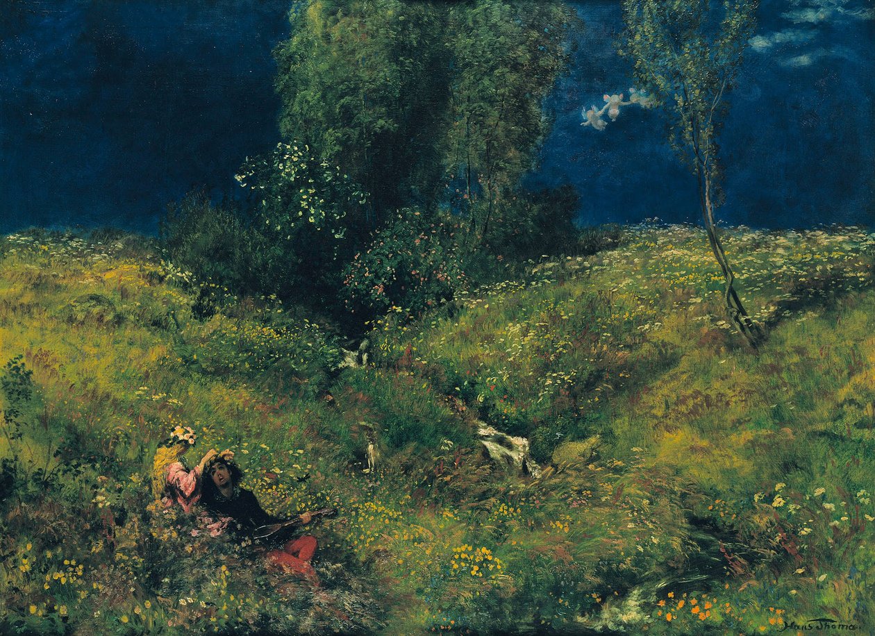 Léto, 1872 od Hans Thoma