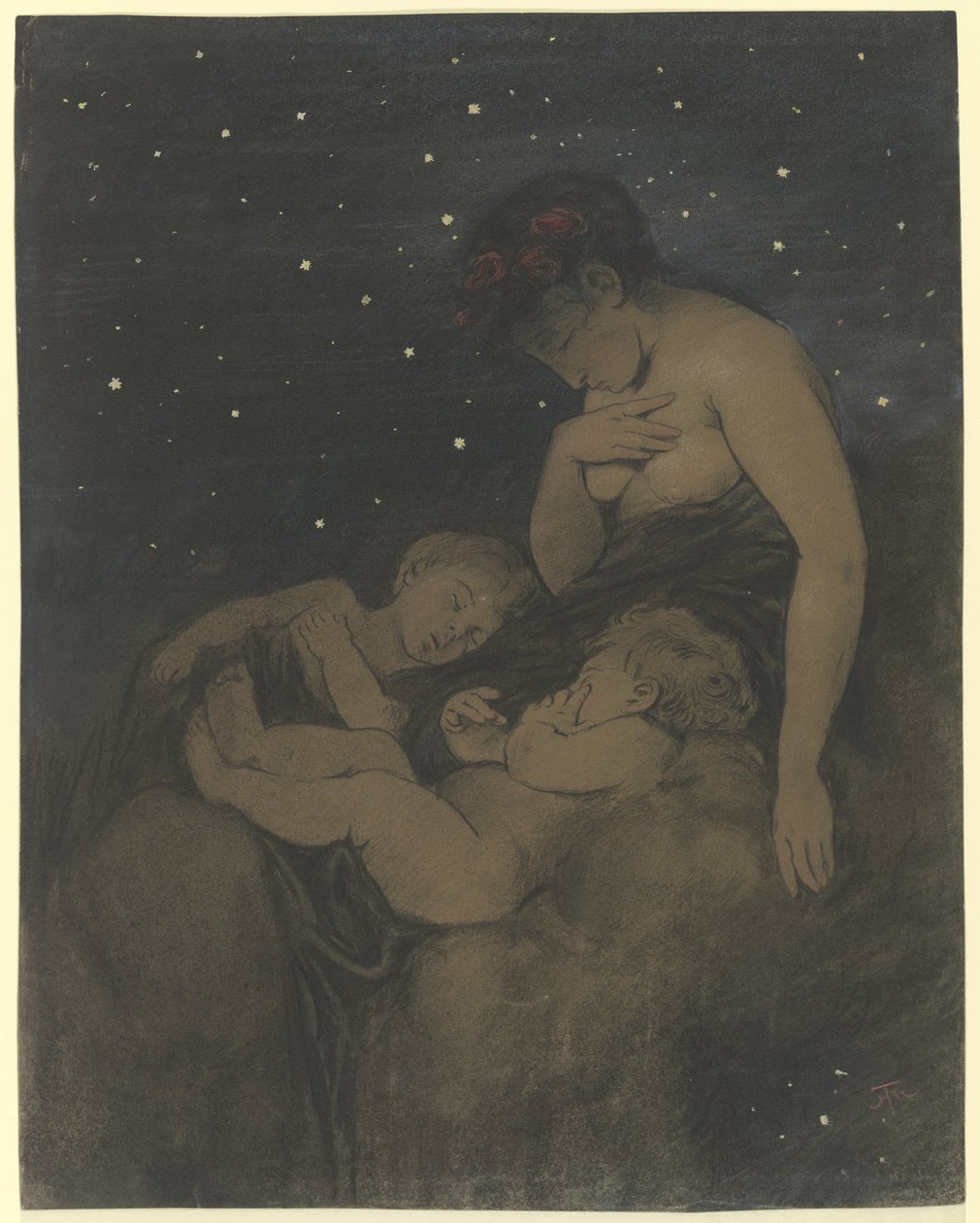 Noc od Hans Thoma