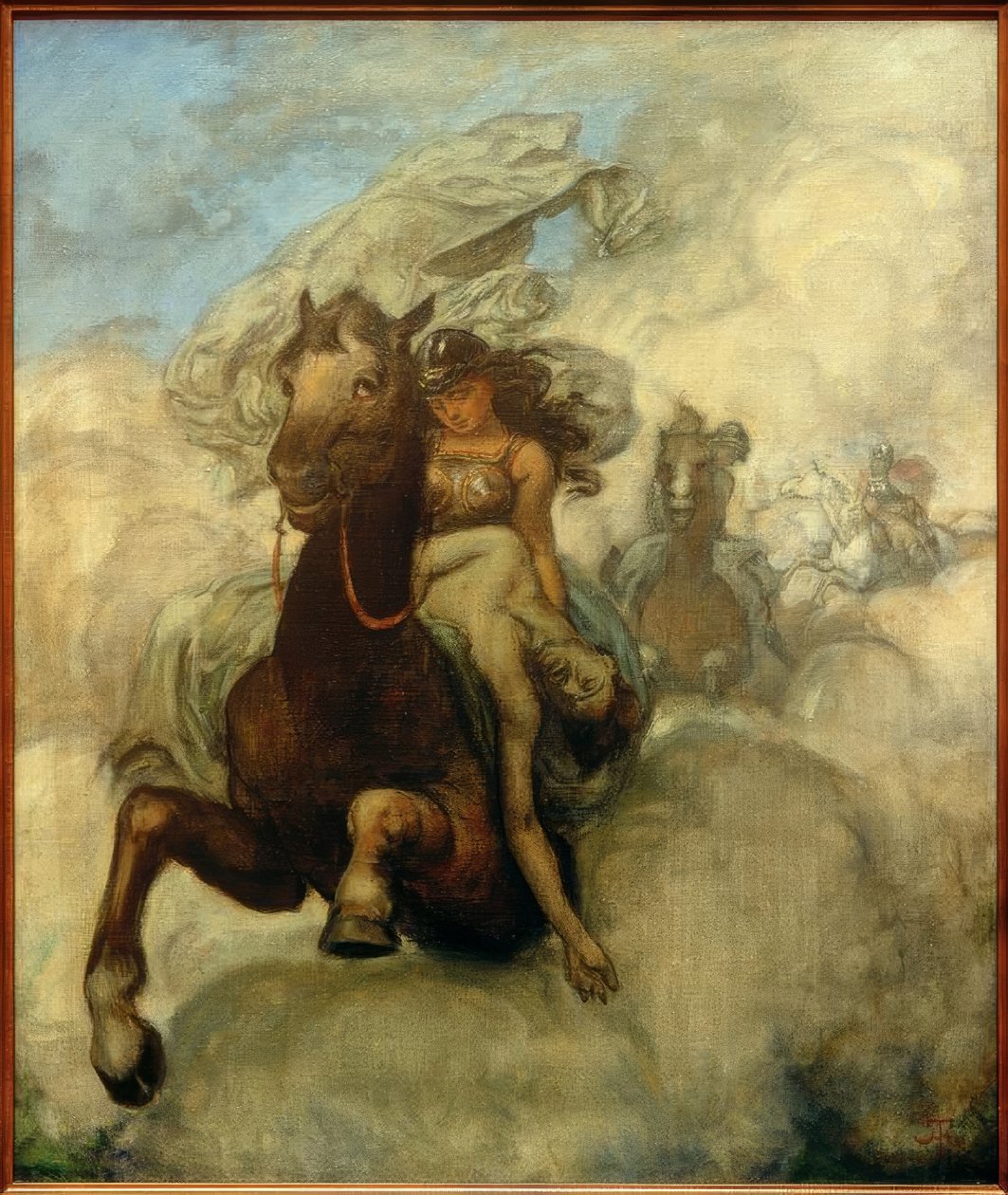 Jízda valkýr od Hans Thoma