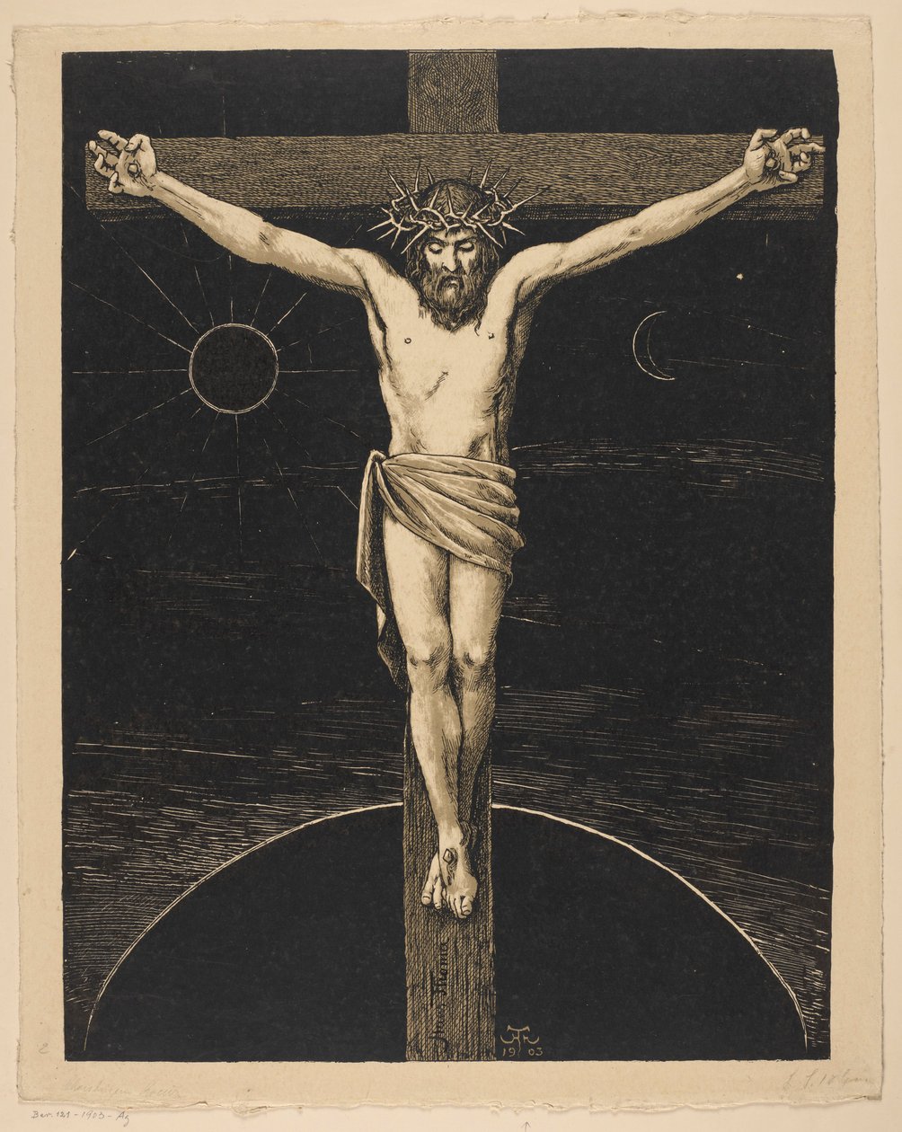 Vítězný kříž od Hans Thoma