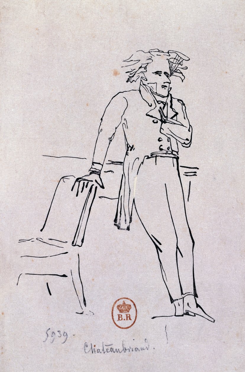 Portrét Francois-Rene de Chateaubriand od Hans Toepper