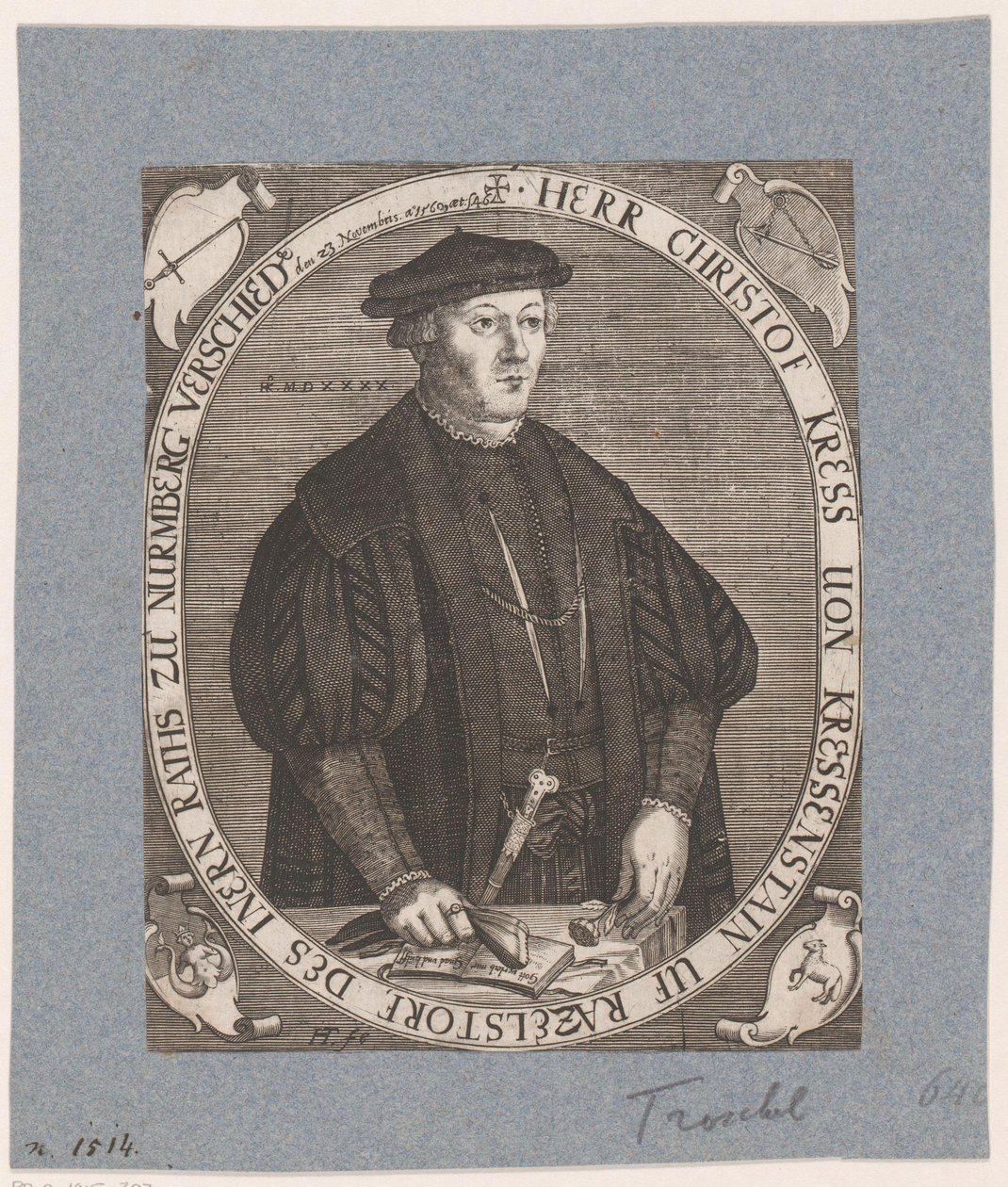 Portrét Christopha II Kreß von Kressenstein od Hans Troschel