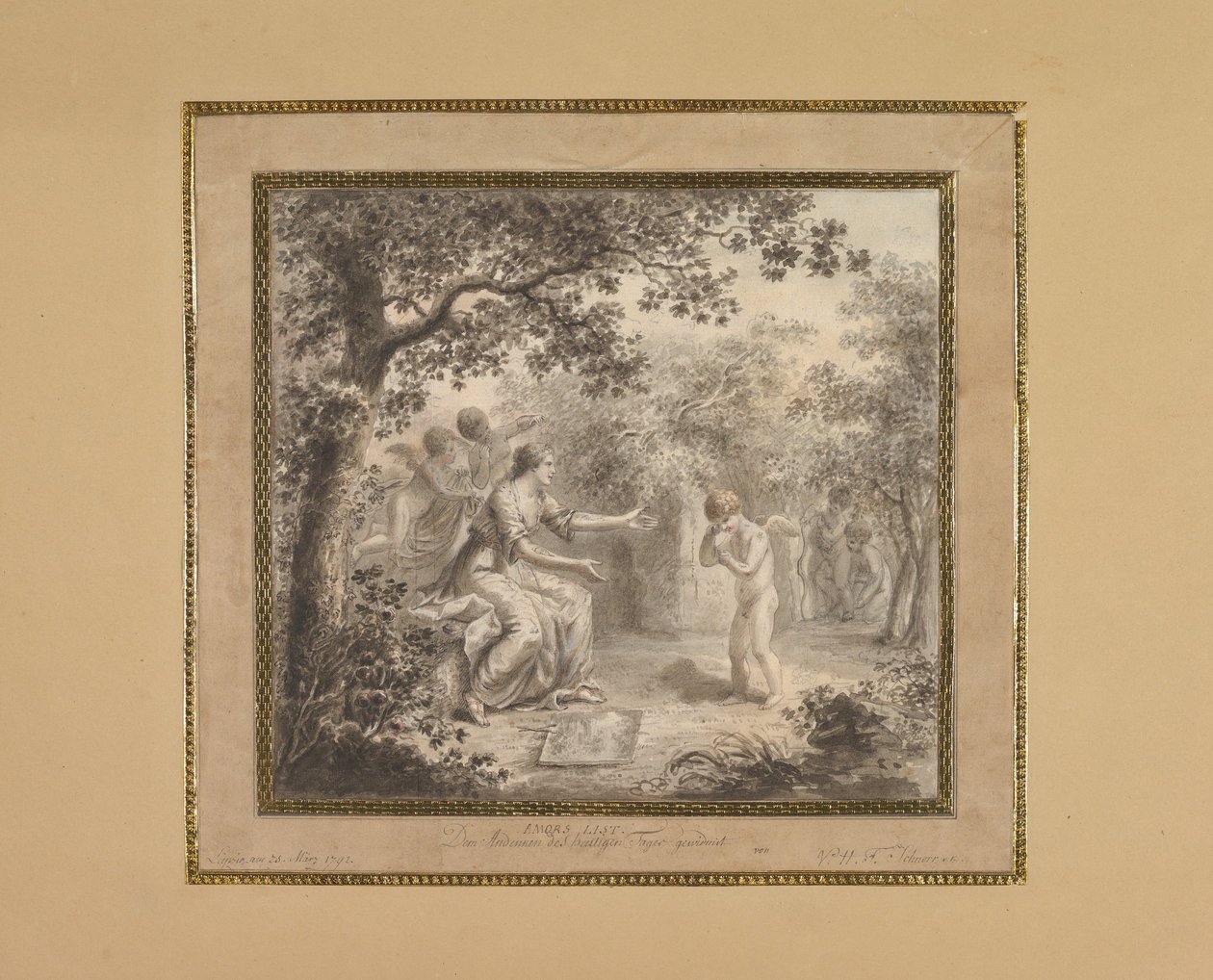 Amorova lest, 1792. od Hans Veit Friedrich Schnorr von Carolsfeld