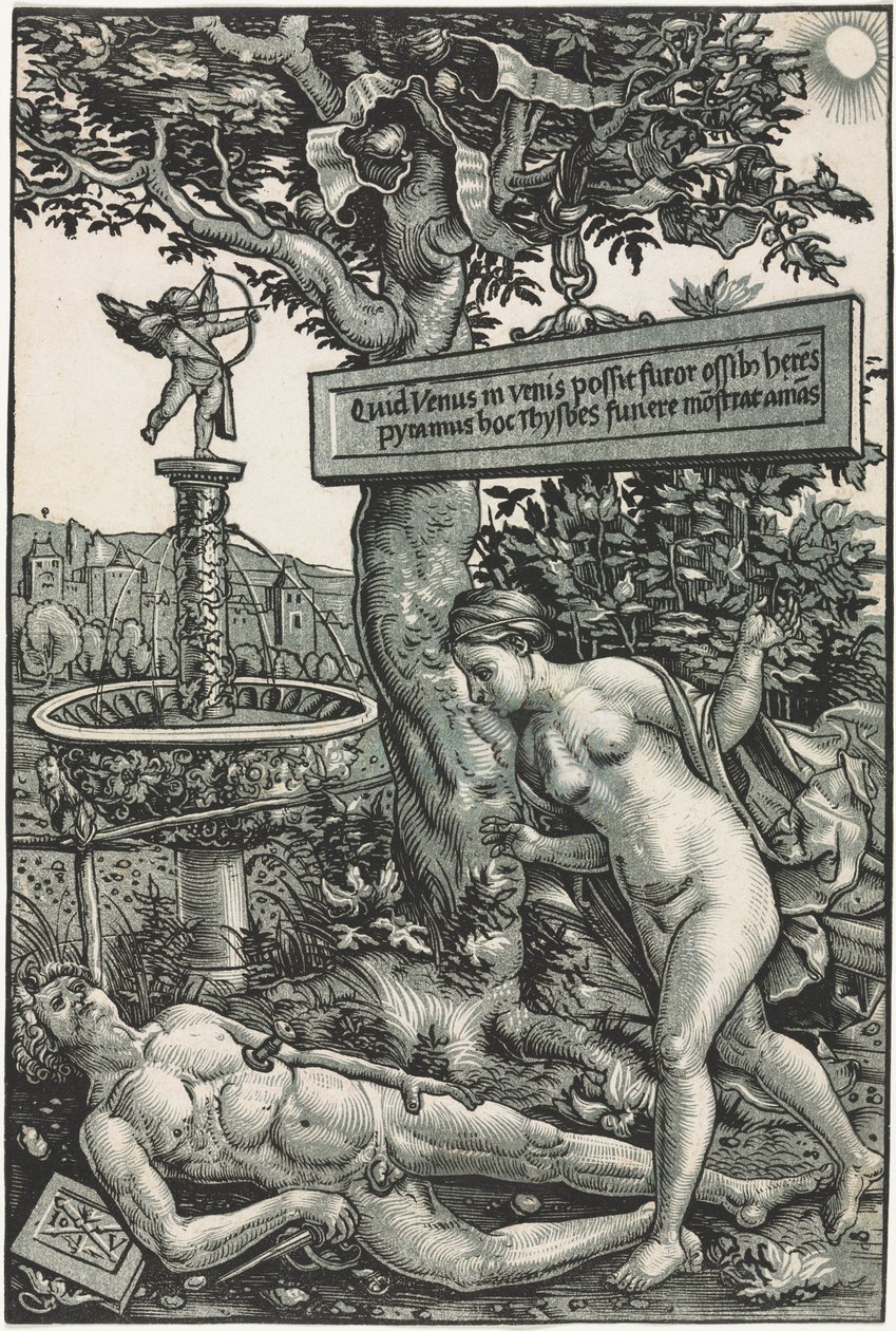 Pyramus a Thisbe, c. 1510. od Hans Wechtlin