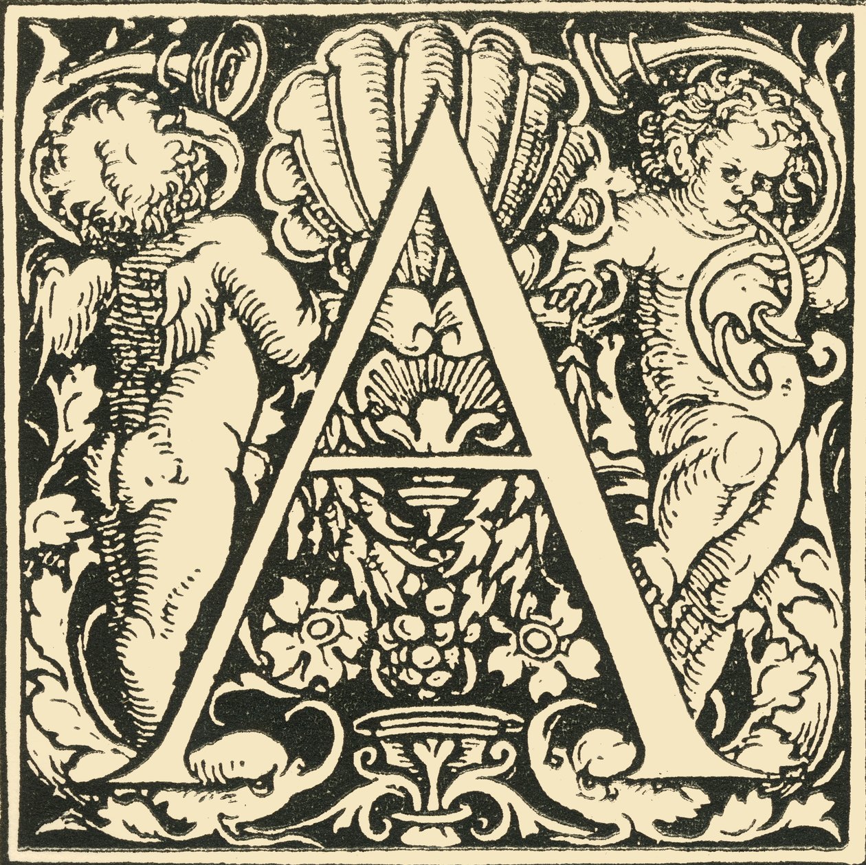 A - Abeceda od Hanse Weiditze, c1520-1521, 1908. od Hans Weiditz