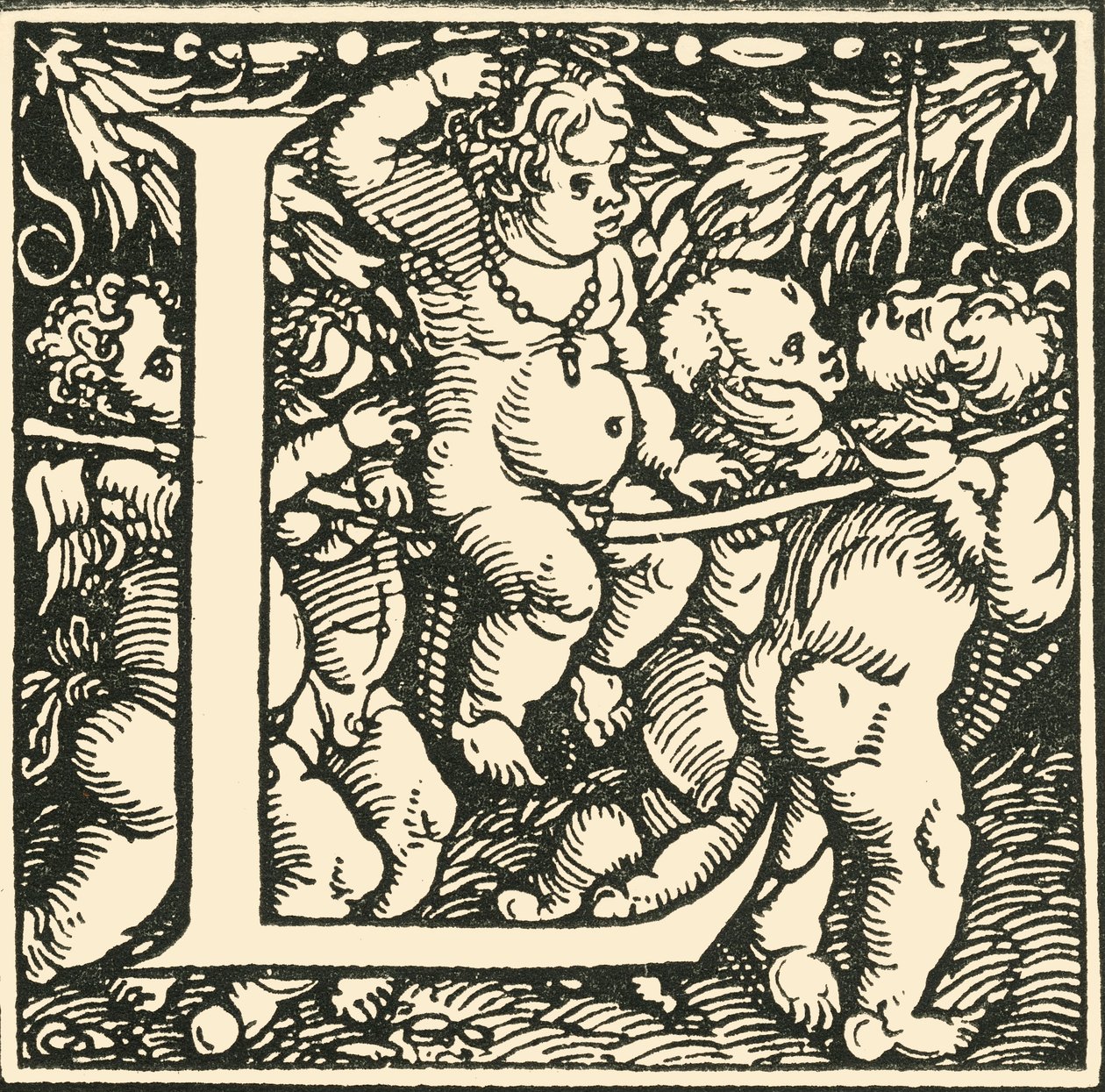 L - An Alphabet od Hanse Weiditze, c1520-1521, 1908. od Hans Weiditz