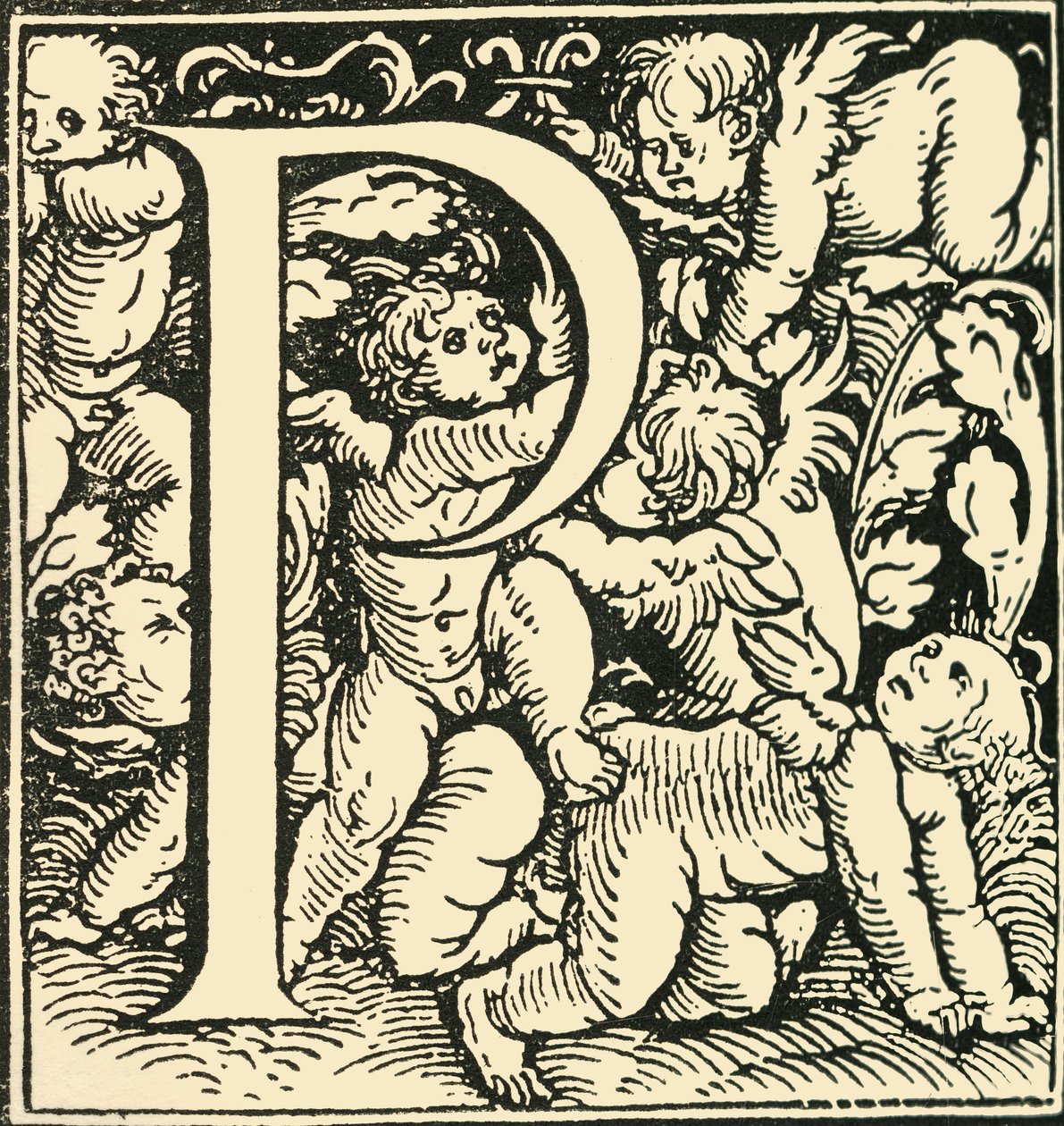 P - An Alphabet od Hanse Weiditze, c1520-1521, 1908. od Hans Weiditz