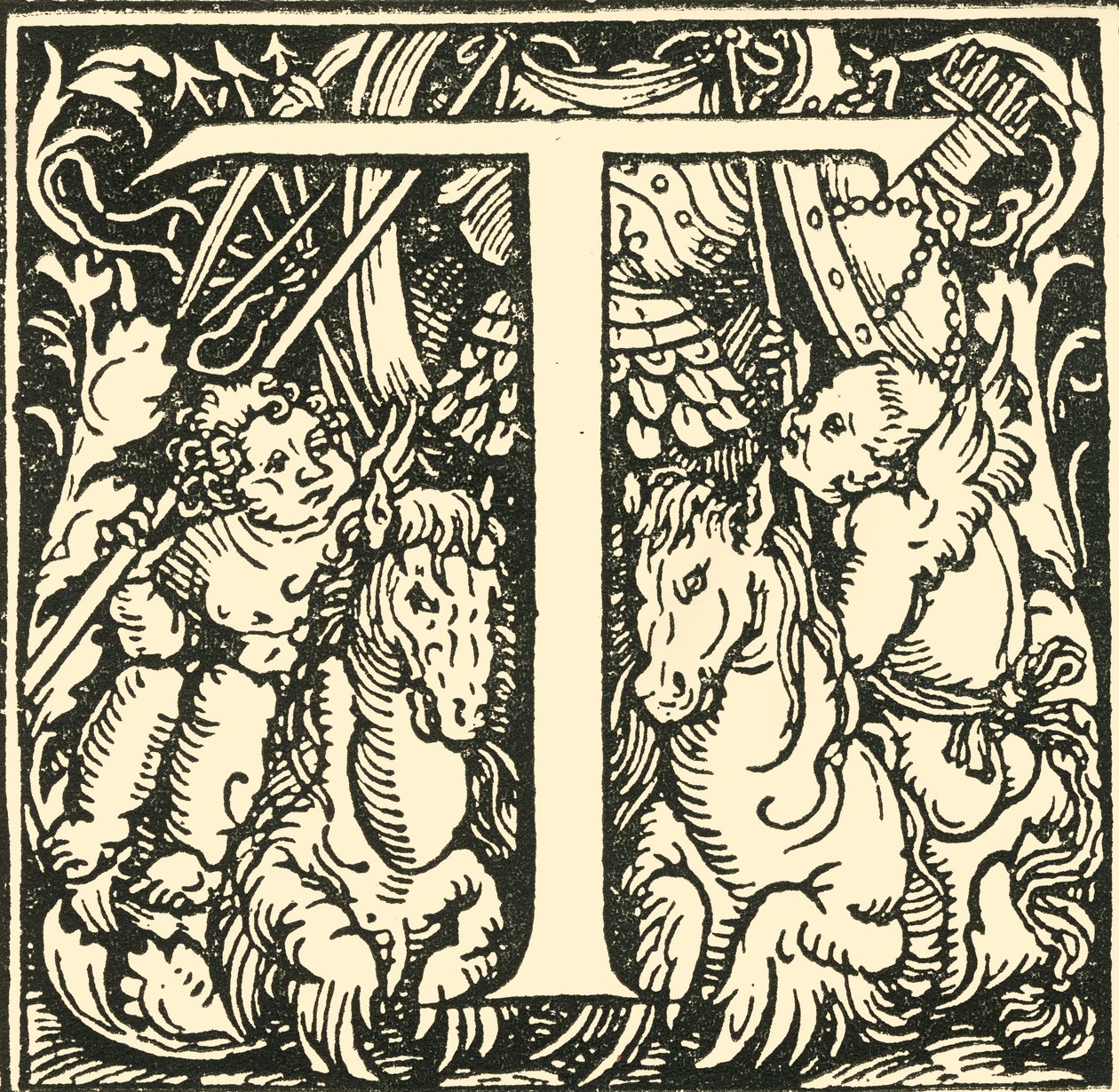 T - An Alphabet od Hanse Weiditze, c1520-1521, 1908. od Hans Weiditz