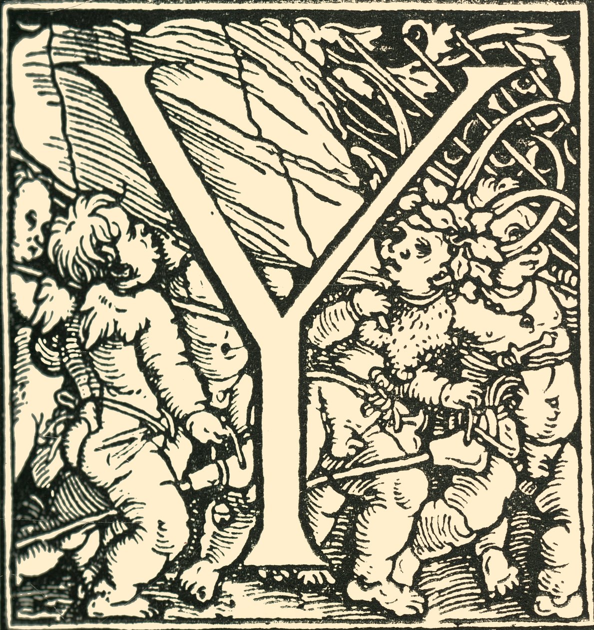 Y - An Alphabet od Hanse Weiditze, c1520-1521, 1908. od Hans Weiditz